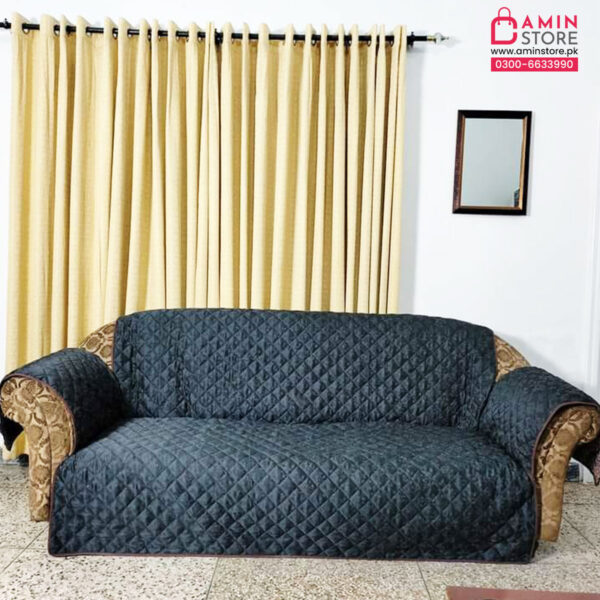 Sofa-45 - Quilted Cotton Sofa Coat / Couch Cover