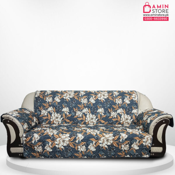 Sofa-15 - Quilted Cotton Sofa Coat / Couch Cover