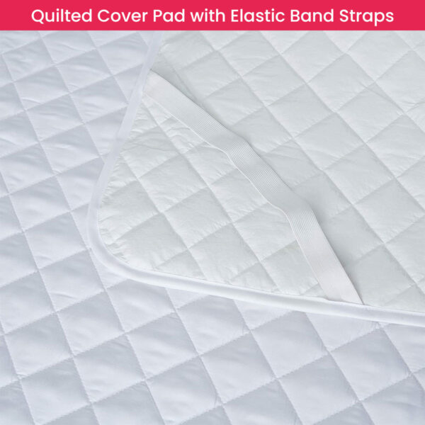 King Size Quilted Mattress Protector with Elastic Band Straps - Image 4