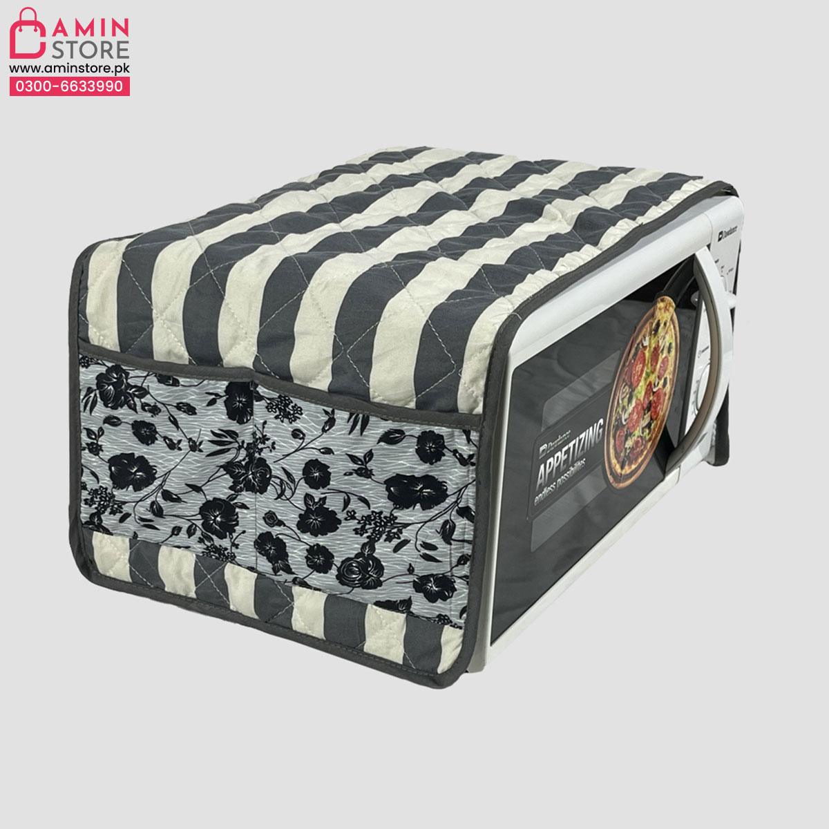 OC-39 - Quilted Oven Cover with Side Pockets