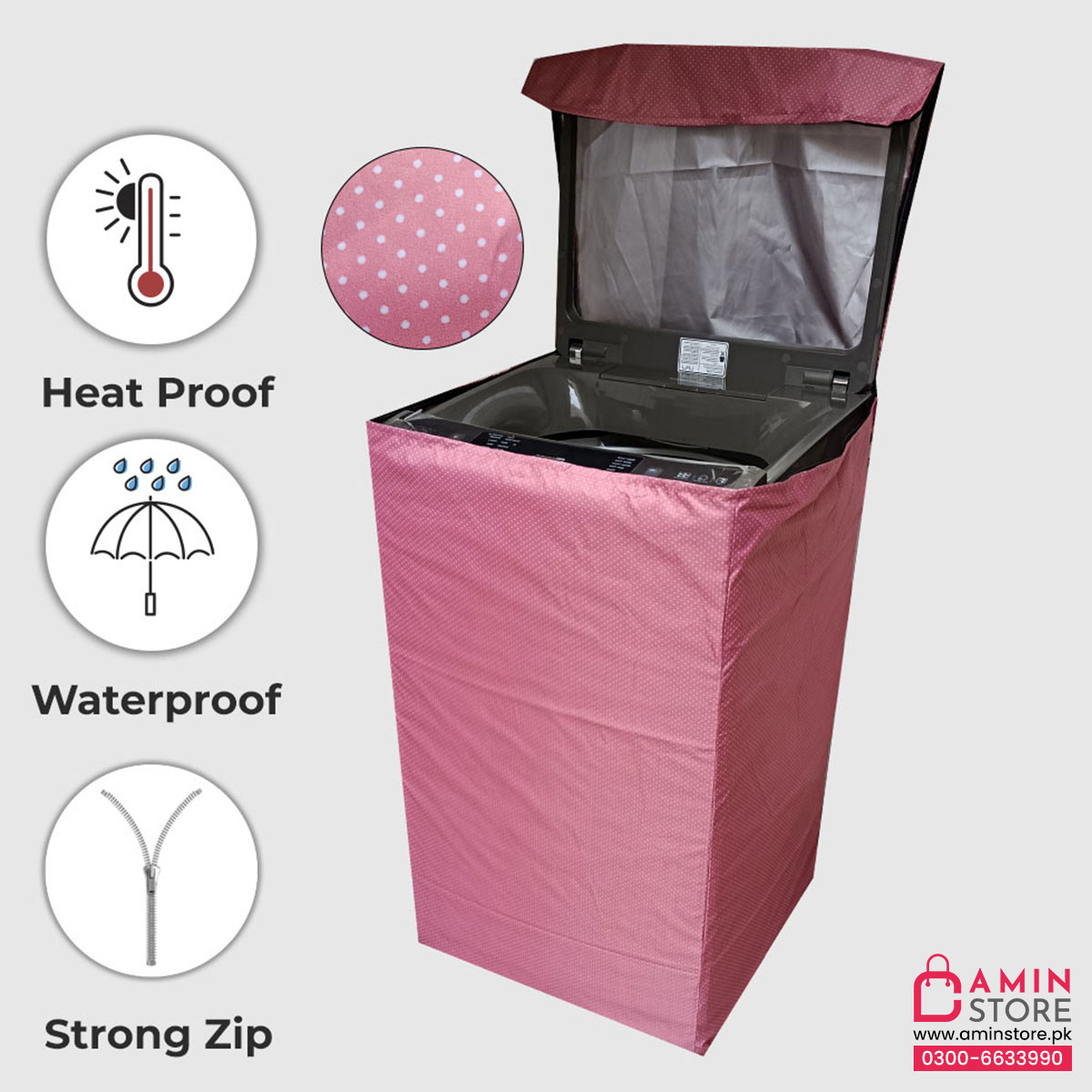 Top-57 - Top Load Printed Machine Covers